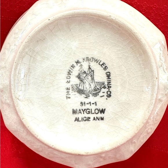 Vintage 1930-1940’s Edwin M. Knowles Mayglow Alice Ann China Bowl - Picture 3 of 4